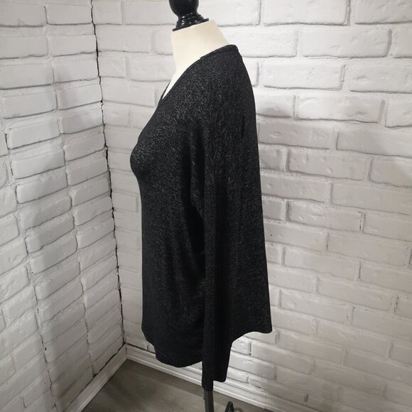 Buffalo David Bitton Ladies Size Large Black & Grey Lightweight Sweater - Picture 6 of 9